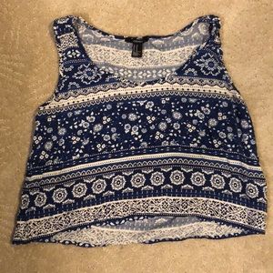 Forever21 floral crop top